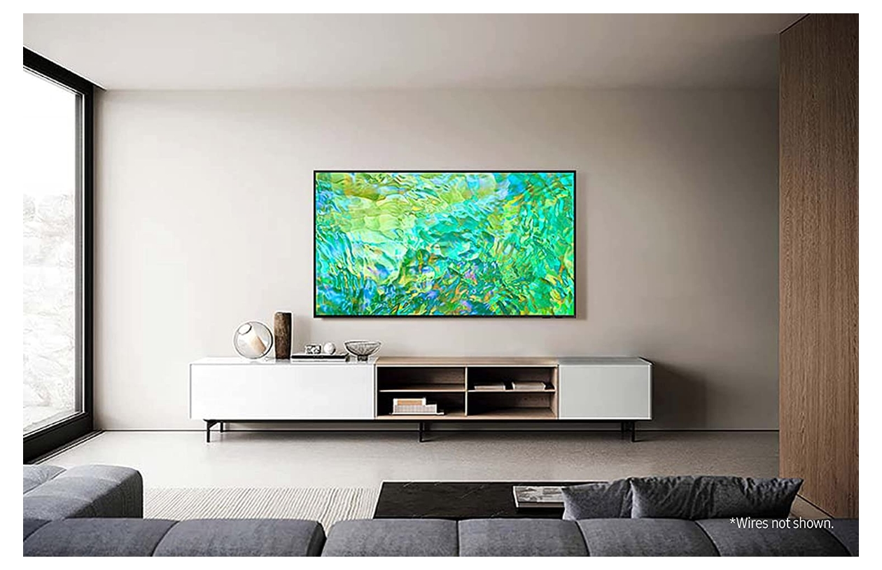 Samsung UE55CU8000 (2023) LED HDR 4K Ultra HD Smart TV, 55 inch with TVPlus, Black