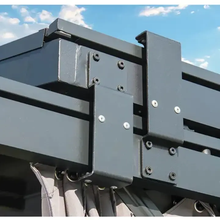 2.9x5.45meter Outdoor awning sliding retractable aluminum PC board