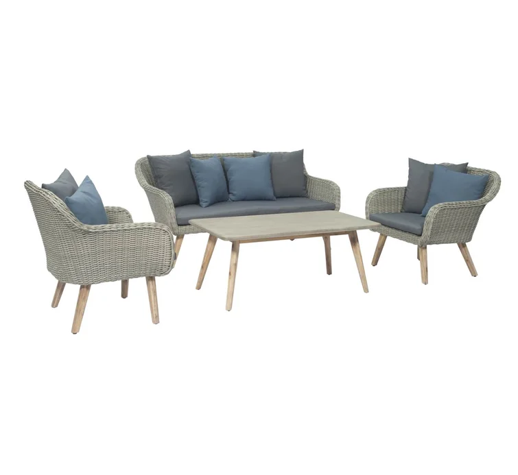 Aaban Rattan 5 - Person Seating Group