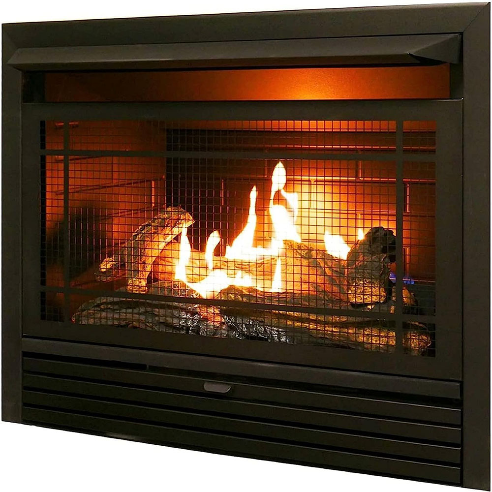 Duluth Forge Dual Fuel Ventless Fireplace Insert with Thermostatic Control