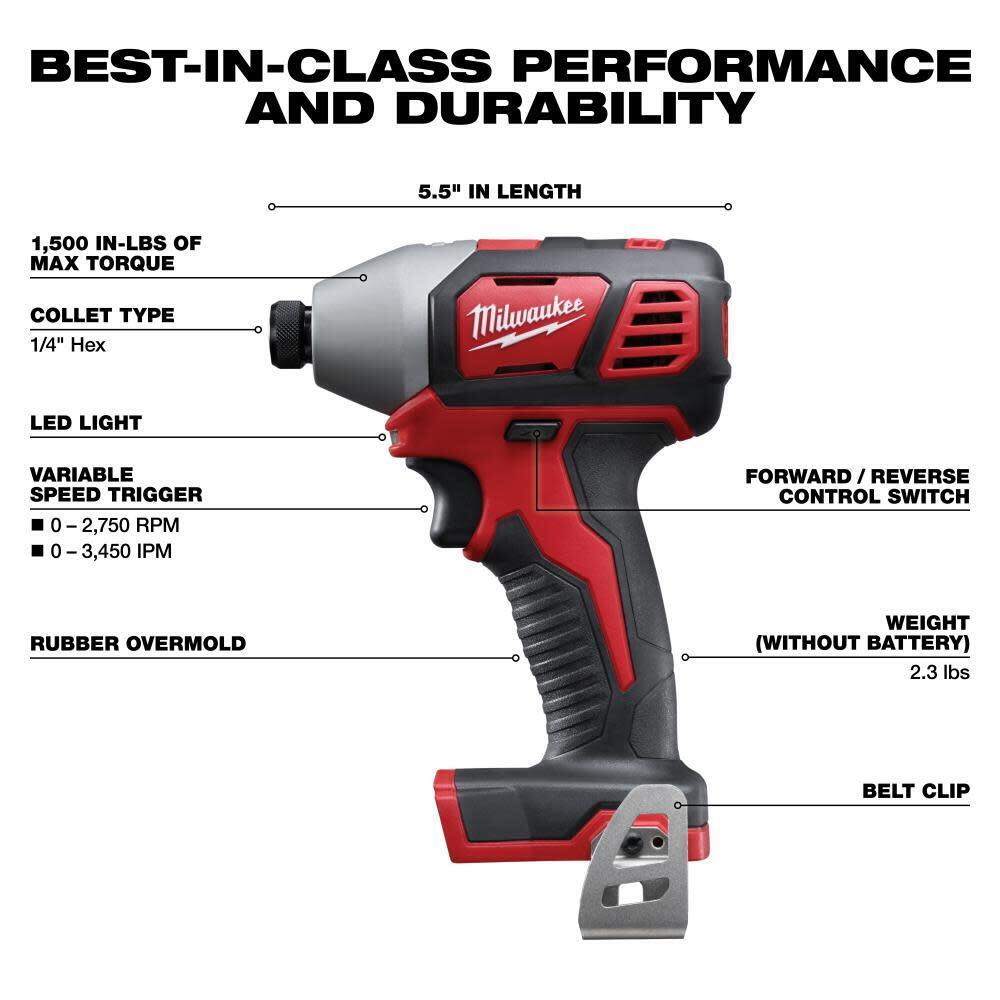 Milwaukee M18 Cordless LITHIUM-ION 6-Tool Combo Kit (2696-26)