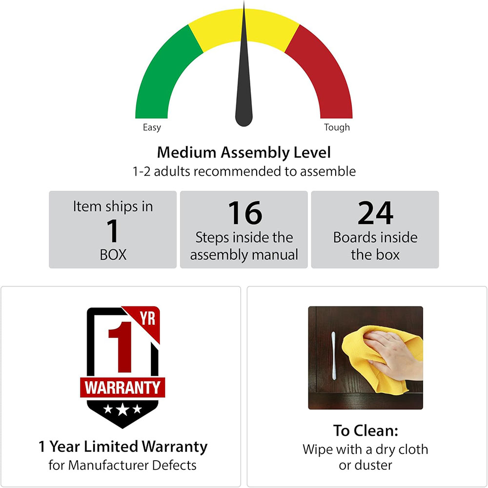 Ameriwood Home Farmington Fireplace TV Stand, for TVs up to 60