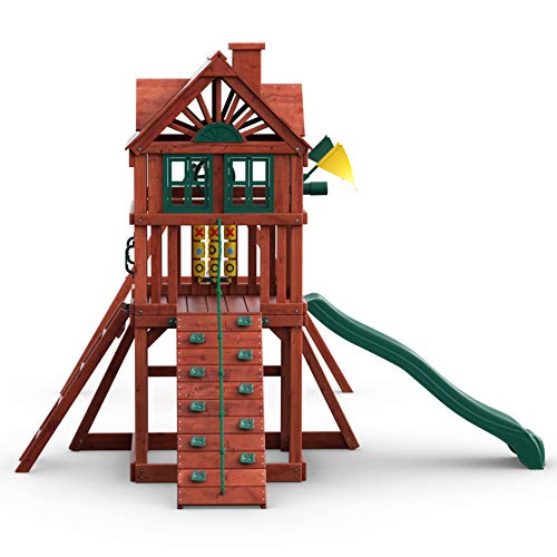 【Sports&Outdoors】【BS】Gorilla Playsets 01-0021 Nantucket II Wooden Swing Set