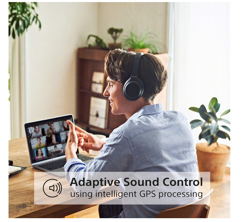 Sony WH-1000XM4 Noise Cancelling Wireless Headphones - 30 hours battery life - Over Ear style - Optimised for Alexa and the Google Assistant - with built-in mic for phone calls